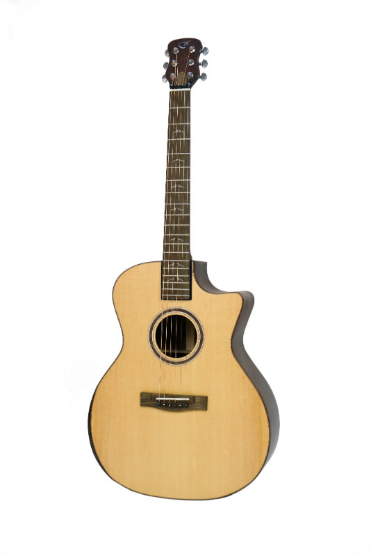 Solid Sitka / Pau Ferro GA Cutaway- FF422C