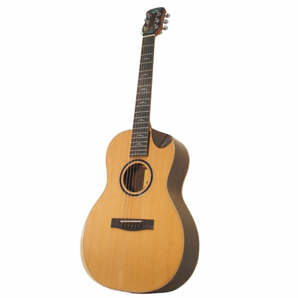 Western Cedar Top, Solid Zircote Back 13-Fret Parlor Travel Guitar- FP59213LTD2