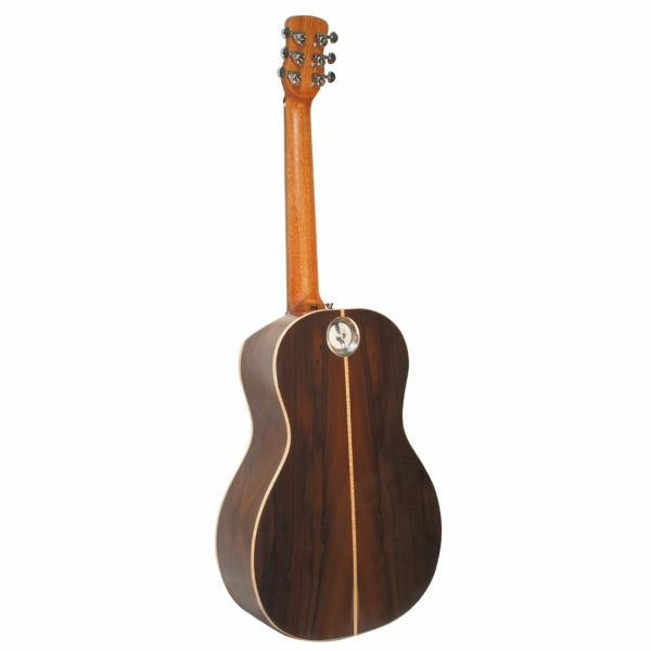 Western Cedar Top, Solid Zircote Back 13-Fret Parlor Travel Guitar- FP59213LTD2