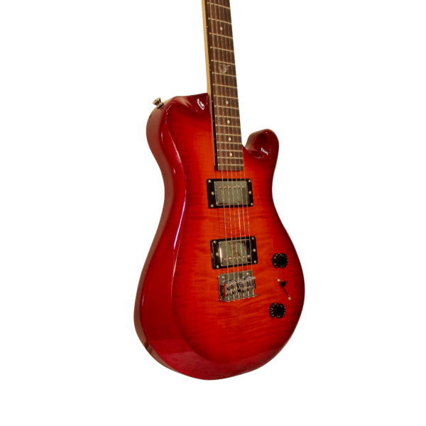 Overhead Electric Cherry Sunburst Travel Guitar – OE990CB