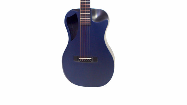 Blue Top Matte Carbon Travel Guitar – OF660B1M