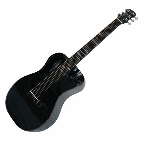 Gloss Black Carbon Travel Guitar – OF660