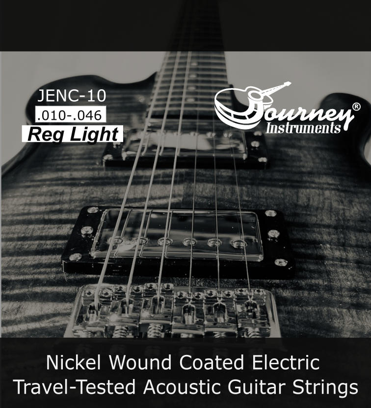 Nickle Wound Electric Coated Guitar Strings- 10 Light, JENC-10