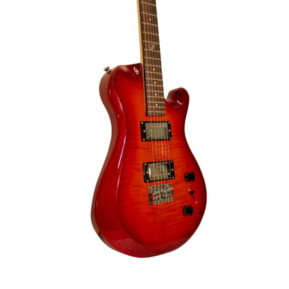 Overhead Electric Cherry Sunburst Travel Guitar – OE990CB