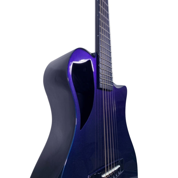 Blue Purple Color-Shift Gloss Carbon Travel Guitar – OF660BP