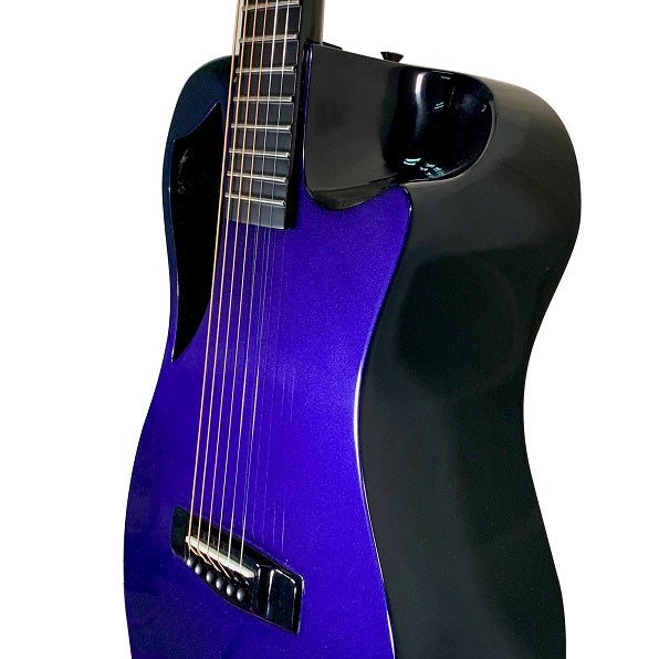 Blue Purple Color-Shift Gloss Carbon Travel Guitar – OF660BP