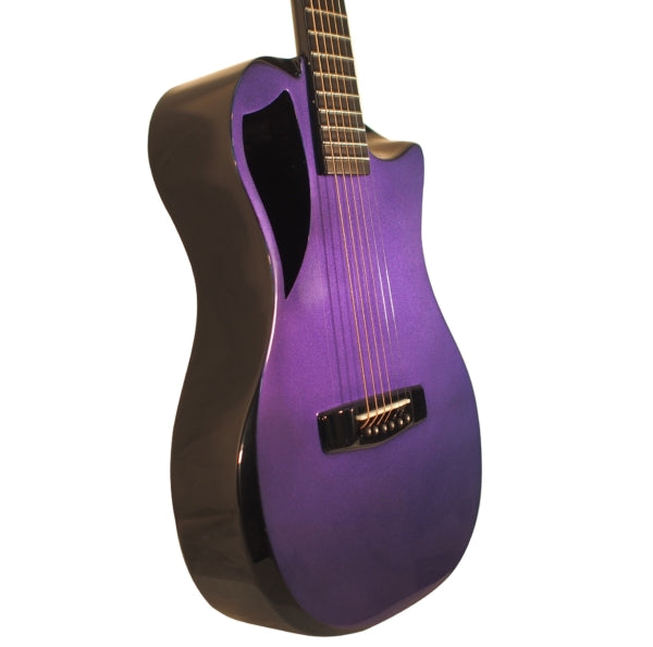 Blue Purple Color-Shift Gloss Carbon Travel Guitar – OF660BP