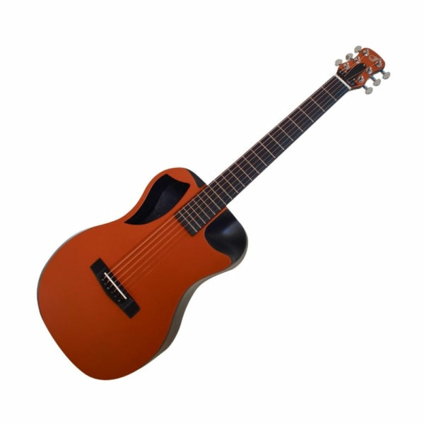 Orange Top Matte Carbon Travel Guitar- OF660O1M