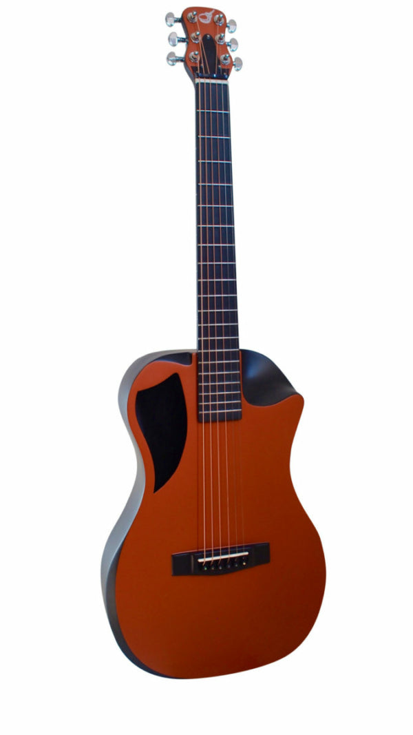 Orange Top Matte Carbon Travel Guitar- OF660O1M