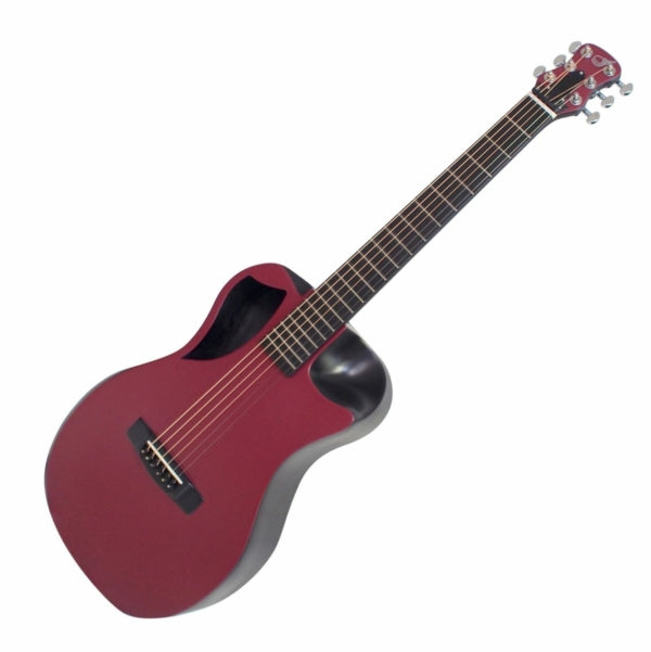 Burgundy Top Matte Carbon Travel Guitar- OF660R1M