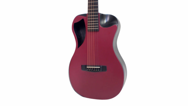 Burgundy Top Matte Carbon Travel Guitar- OF660R1M