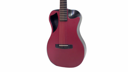 Burgundy Top Matte Carbon Travel Guitar- OF660R1M